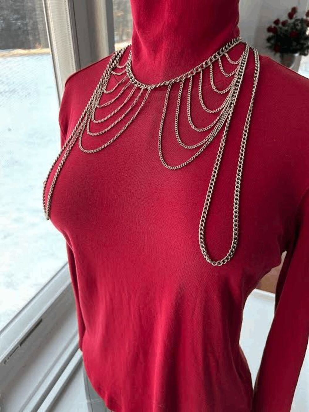 Multistrand Bodychain Shoulder Piece - Picture 4 of 5